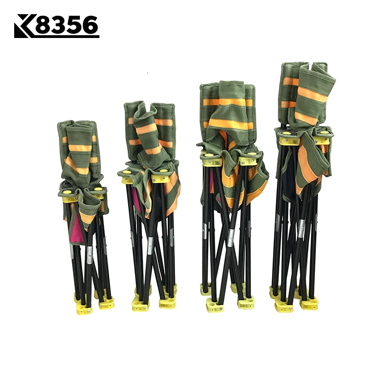 K8356 качество портативный 600D нейлоновая ткань lFloding рыболовный стул наружный пляжный походный стул зеленый с желтым 4 размера для выбора