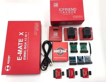 

2019 New version Easy Jtag plus box +EASY JTAG /UFI/MEDUSA ISP Adapters +UFS 3 IN 1 SOCKET +E-MATE X EMMC BGA 13 IN 1 SOCKET
