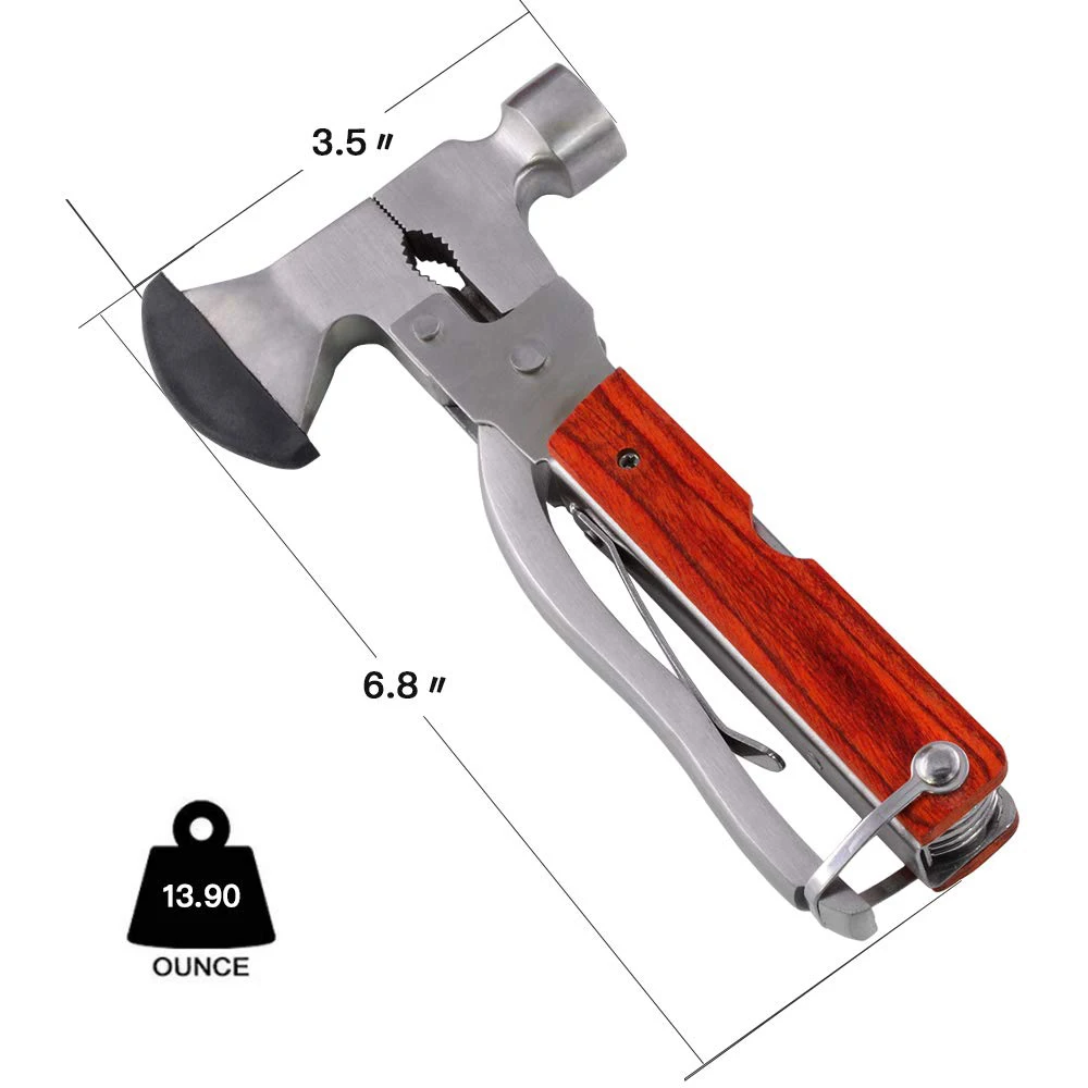 Портативный многофункциональный инструмент многофункциональный карманный инструмент с топором молоток плоскогубцы для кемпинга альпинизма открытый выживания оборудования