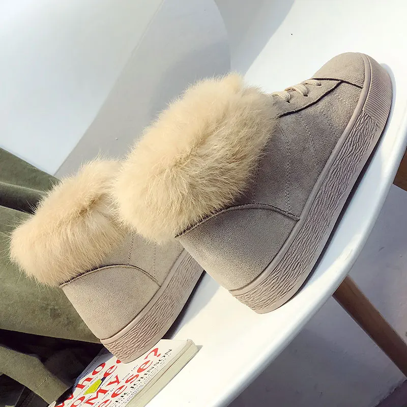 TKN/женские зимние ботинки; зимние теплые женские ботильоны на толстой платформе; повседневная обувь из искусственной кожи с плюшем; zapatos de mujer; G25