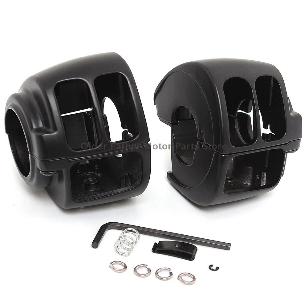 

Motorcycle Handlebar Controls Switch Housings Cover For Harley Dyna Softail Sportster 883 Touring V Rod 1996-2017