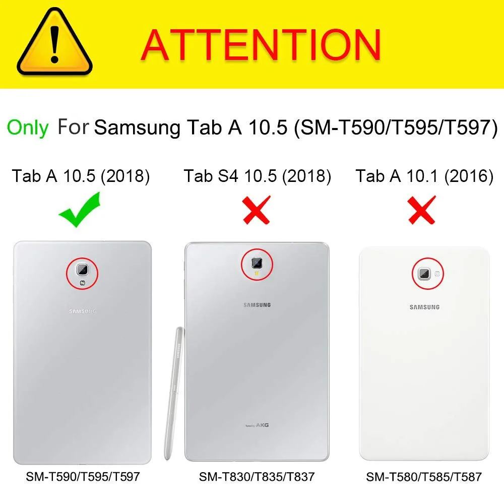 Чехол для Samsung Galaxy Tab A 10 5 тонкий складной чехол подставка с функцией