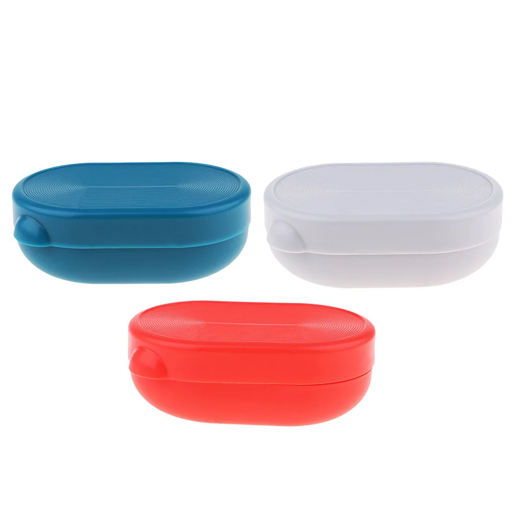 Plastic Soap Case Holder Container Storage Box with Leakproof Locking Cap Cover