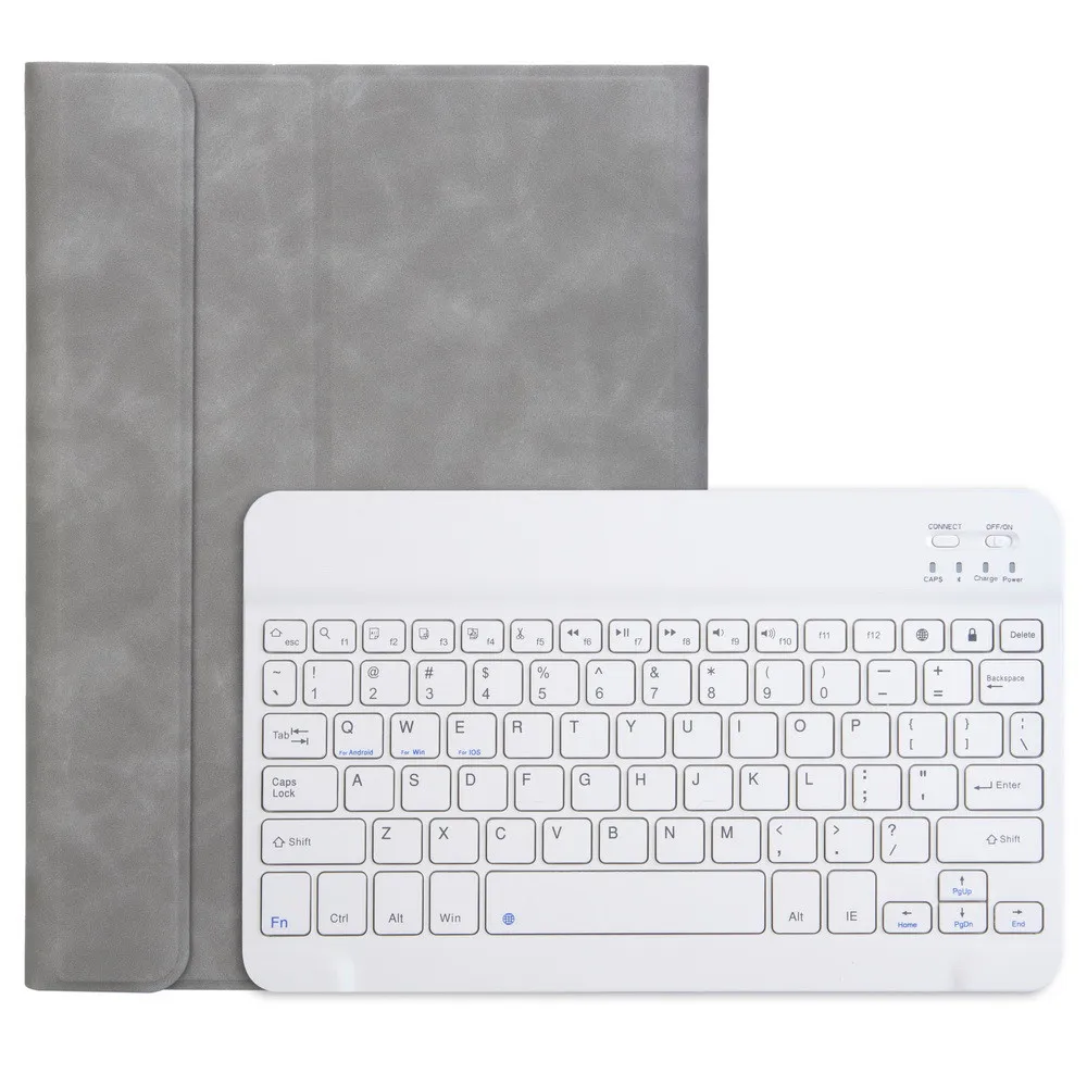 Gray 20% Bluetooth клавиатура для iPad 10," 7th Gen для iPad Air 3rd Gen для iPad Pro 10,5" pu кожаный Bluetooth чехол для клавиатуры - Цвет: Gray