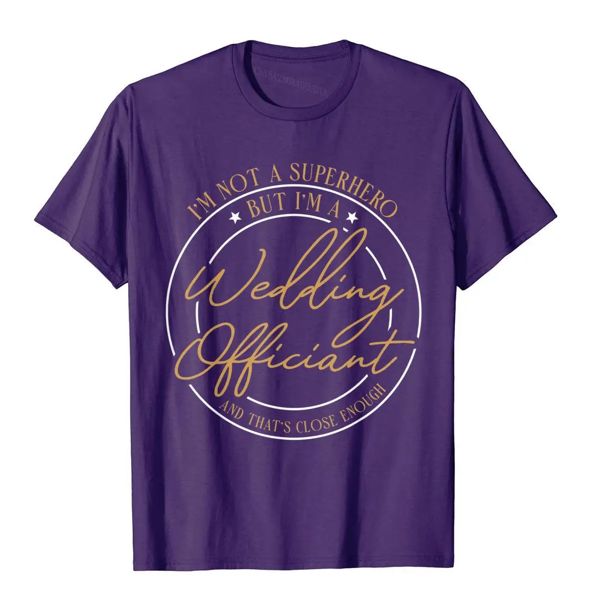 Wedding Officiant Hero Internet Ordained Minister Gift T-Shirt__B7407purple