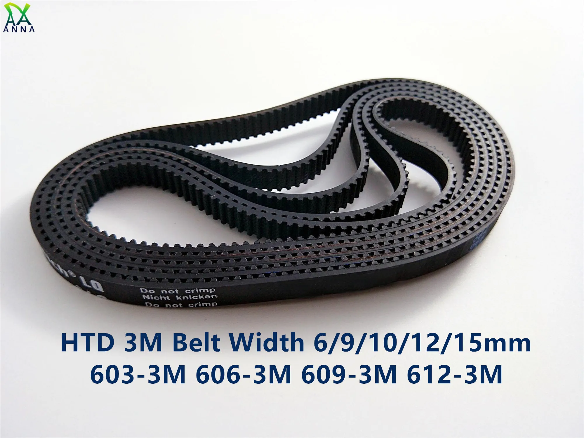 HTD 3M Timing belt C= 603 606 609 612 width 6/9/15mm Teeth 201 202 203 204 HTD3M synchronous 603-3M 606-3M 609-3M 612-3M | Обустройство