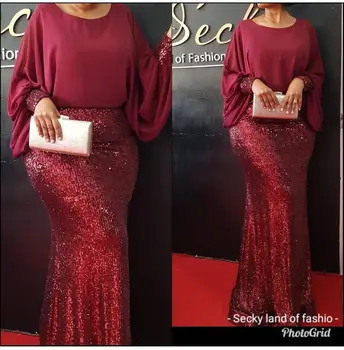 

Clothes For Women African Women's Dress Sequin Chiffon Christmas Party Dress Long Dress For Women Vestidos
