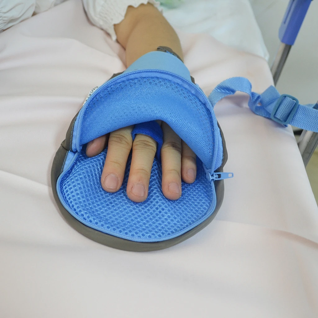 Pack of 2 Breathable Teen Finger Control Mitts Restraints Patient Hand Protector Padded Self Harm Preventor Gloves- S / M / L