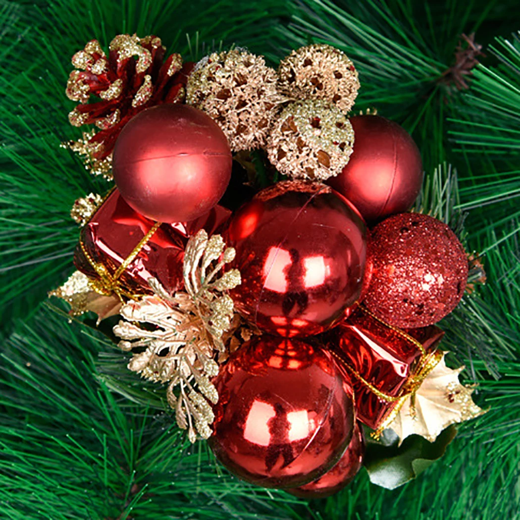 Artificial Pip Berry Picks Fruit Flower Stamens Christmas Pick Glitter Ball Gift Box Artificial Pine Pick Christmas Decoration