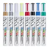 Waterproof Color Markers Pneumatic Markers Rubber Fabric Metal Paint Permanent Face Paint Marker Pen 1pcs White CD Round Toe Oil ► Photo 2/5