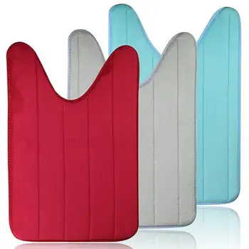 

Simple Floor Mat For Toilet U Shape Bathroom Carpet WC Footmat Closestool Bath Mat Soft Bathroom Carpet