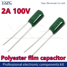 

50pcs Polyester film capacitor 100V 1nF 1.5nF 2.2nF 100nF 2A471J 2A102J 2A152J 2A222J 2A392J 2A332J 2A472J 2A103J 2A473J 2A104J