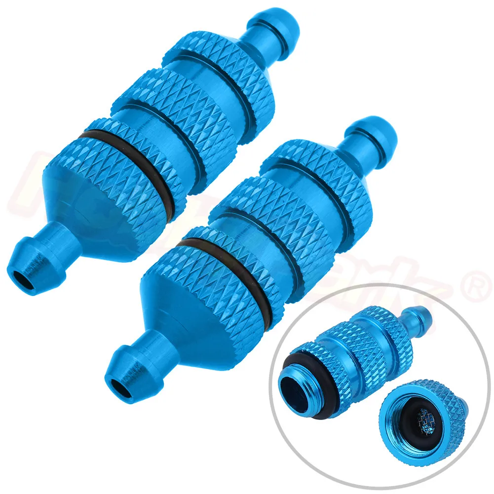 2 Pieces HSP 02156 Aluminum Fuel Filter Upgrade Parts For 1/10th Nitro 4WD R/C Car | Игрушки и хобби