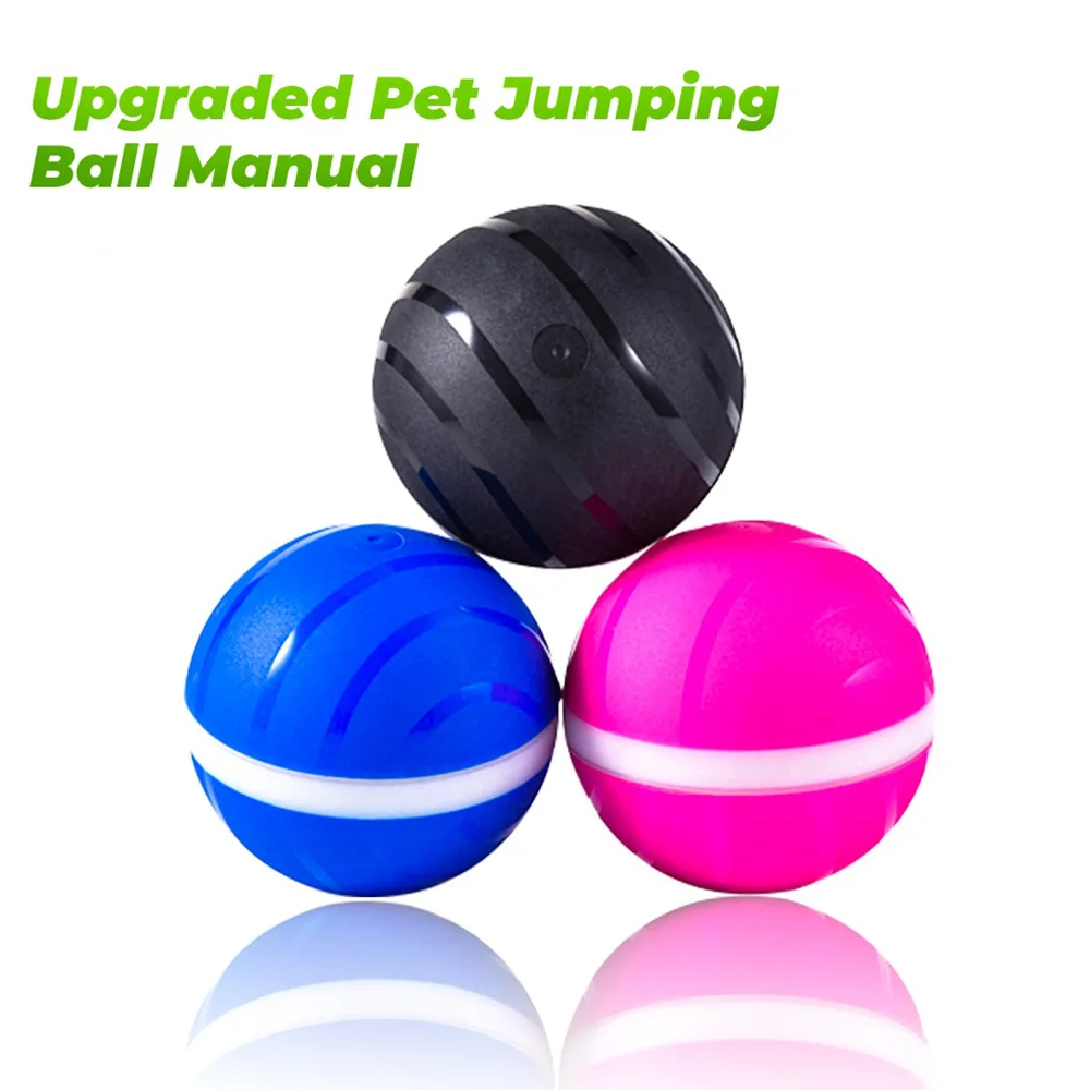 

Pet Dog Cat Toys USB Electric LED Rolling Flash bounce Toy Rolling Jump Ball automatic roll fun interactive toy waterproof NEW