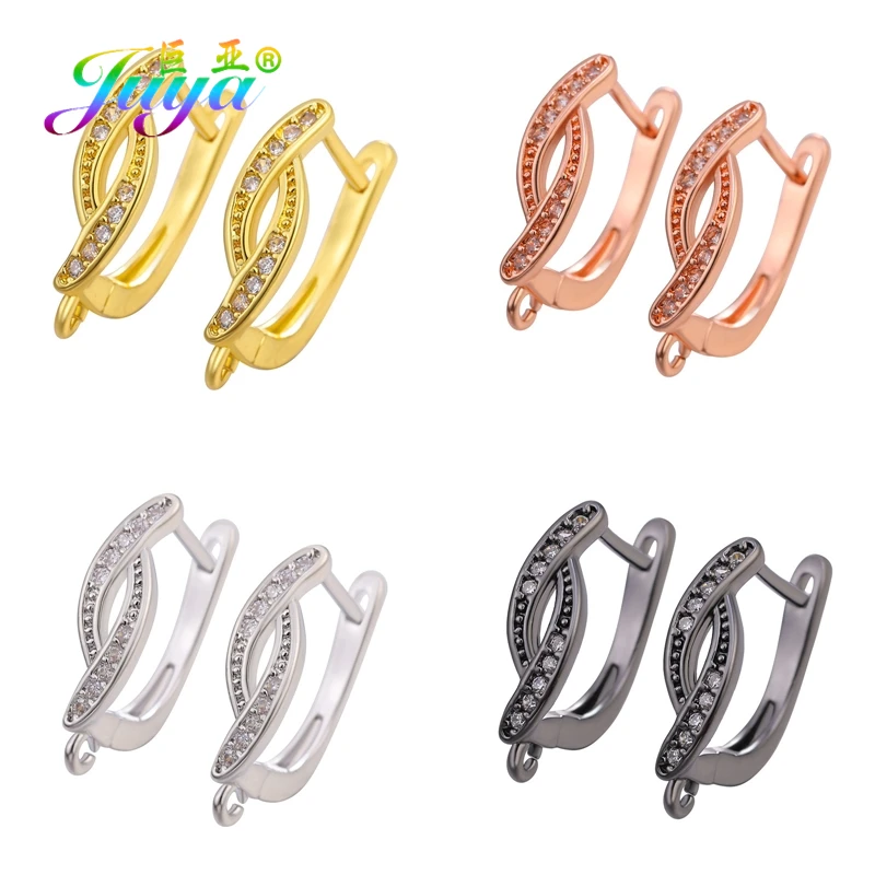 Аксессуары для сережек Juya DIY декоративные золотистые/Серебристые серьги крючки