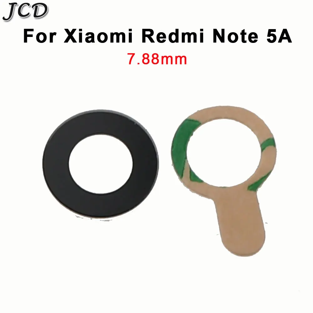 Note 5A JCD 2 шт. для Xiaomi Redmi Note 4X5 5A 6 Pro задняя камера Стекло Объектив withSticker клей Замена Ремонт Запасные части - Цвет: Note 5A