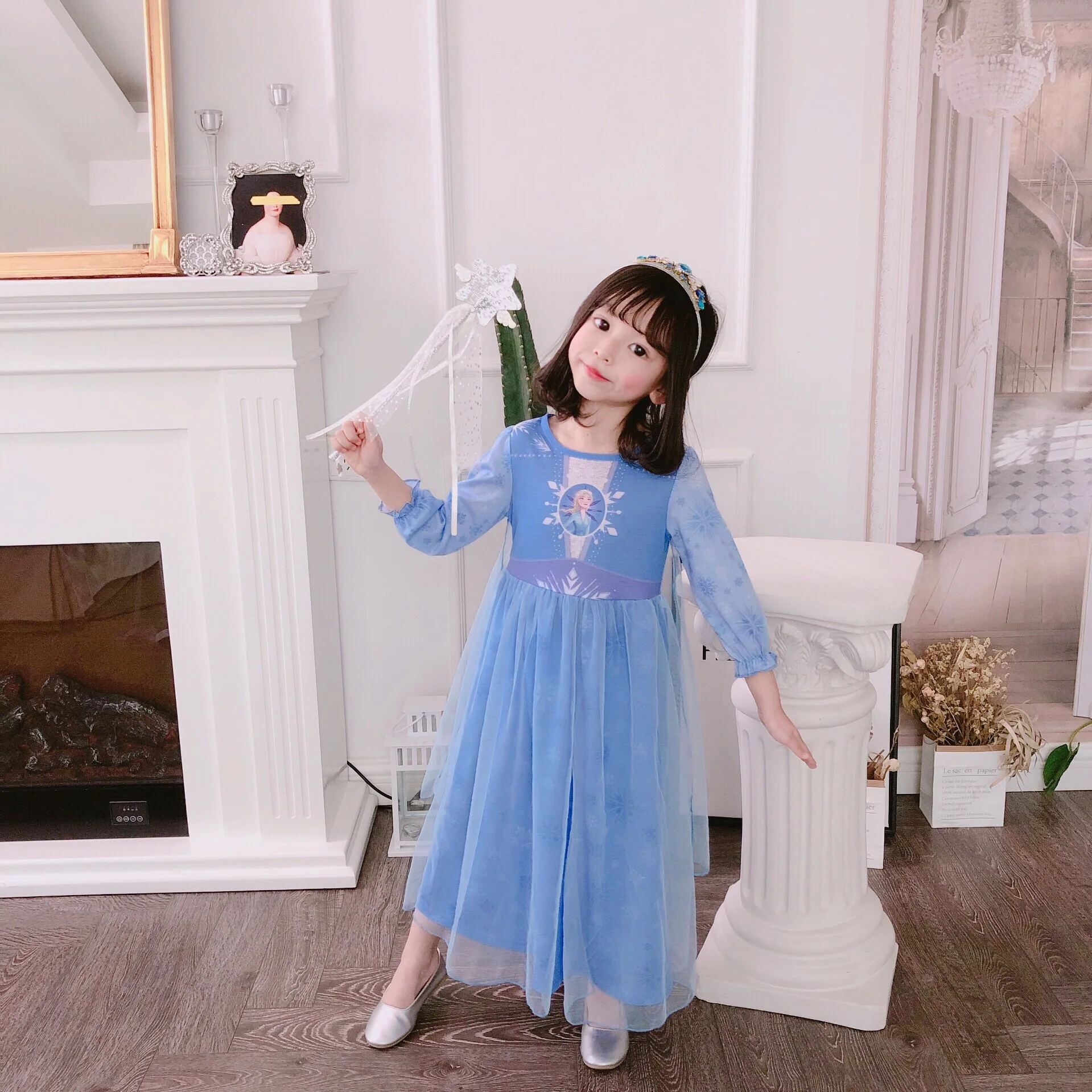 Frozen2 Эльза ботинки для Маскарадного костюма с названием песни «Маскарада, вечеринки в стиле «Аниме», Детский костюм на Хеллоуин; платья для девочек; Рождественский Костюм