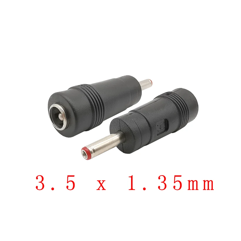 Power Tip DC Barrel Plug Changer Adapter 5.5mm 2.5mm Female to 5.5mm 2.1mm Male