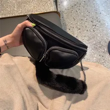 Новая маленькая черная сумка женская универсальная Повседневная модная нагрудная Сумка Женская поясная сумка сумки через плечо для женщин