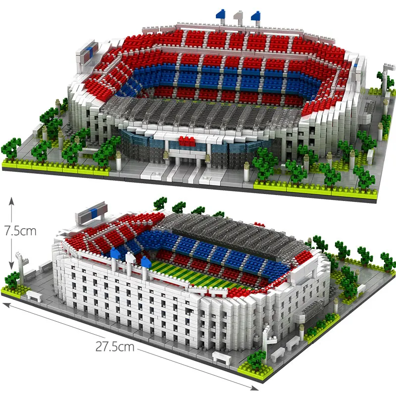 HO TFamous architecture Футбол на траве Camp Nou Signal Lduna Park Мини Строительные блоки алмазные блоки игрушки для детей - Цвет: no original box (B)