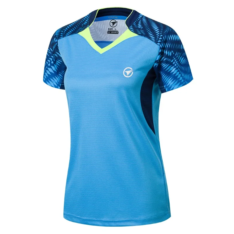 Woman 1 shirt Новые рубашки с коротким рукавом для бадминтона для мужчин/женщин, настольные теннисные майки, спортивные рубашки для бега, спортивные топы для фитнеса A131 - Цвет: Woman 1 shirt