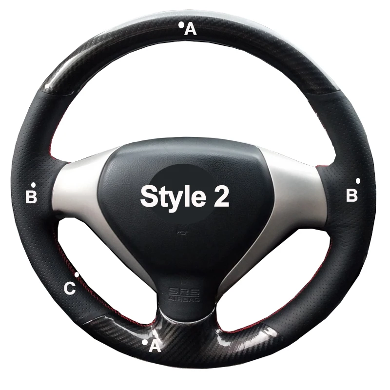 DIY чехол рулевого колеса автомобиля черная замша кожа для Honda City 2007-2008 Fit 2007-2008 Jazz 2007-2008 автомобильные аксессуары Stuurhoes