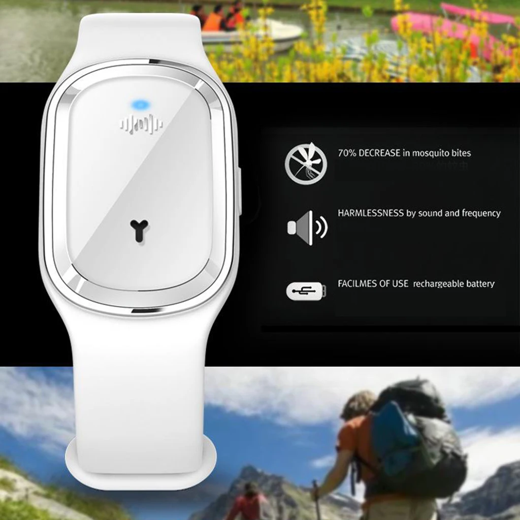 Indoor Outdoor Anti Mosquito Wrist Band Sports Watch Ultrasonic Anti Mosquito Insect Pest Bug Repellent Repeller Wrist Bracelet