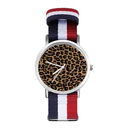 Reloj de cuarzo con patrón de piel de leopardo salvaje, pulsera deportiva con diseño de animales, elegante