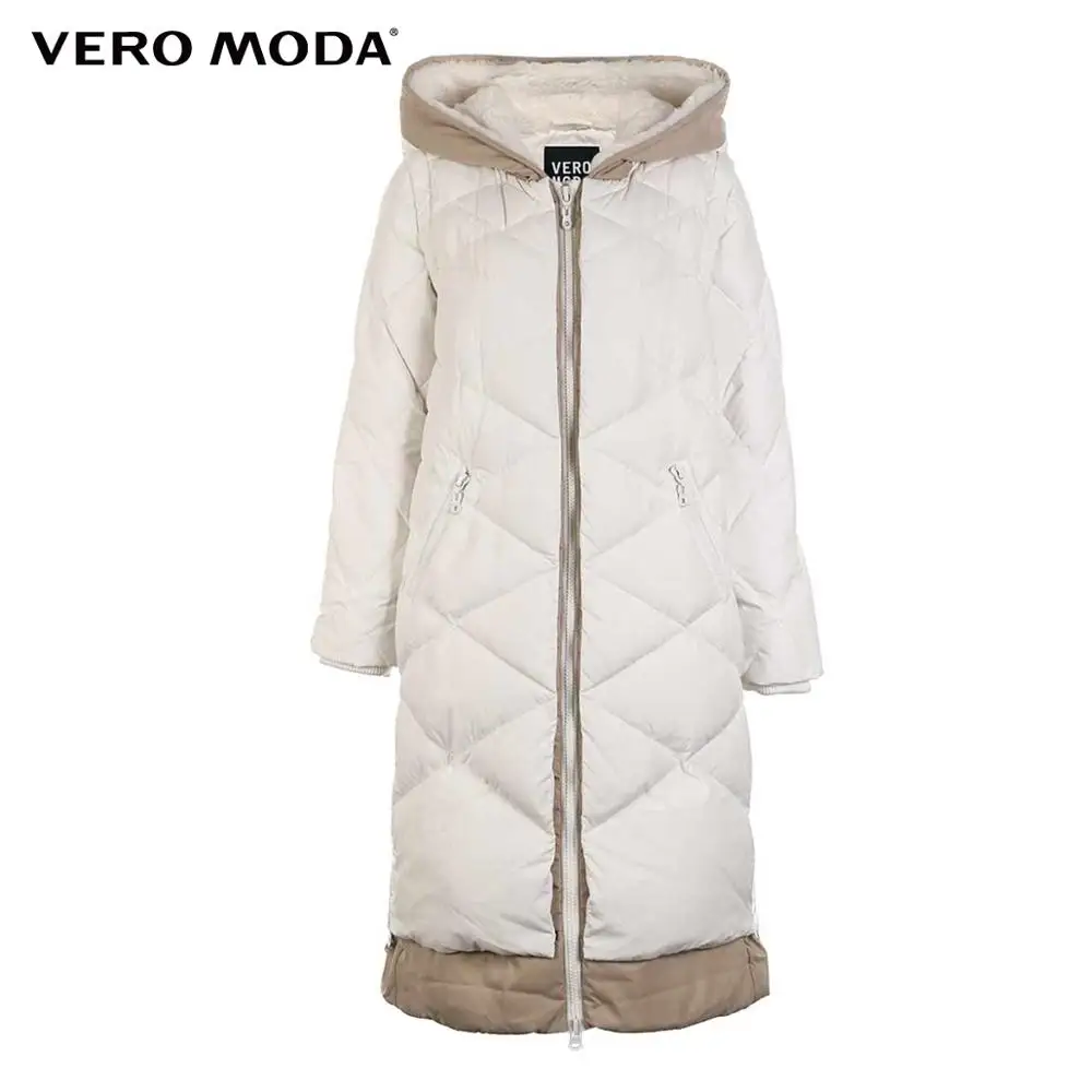 Vero Moda женская меховая с капюшоном рукава съемный длинный пуховик парка пальто | 318312510