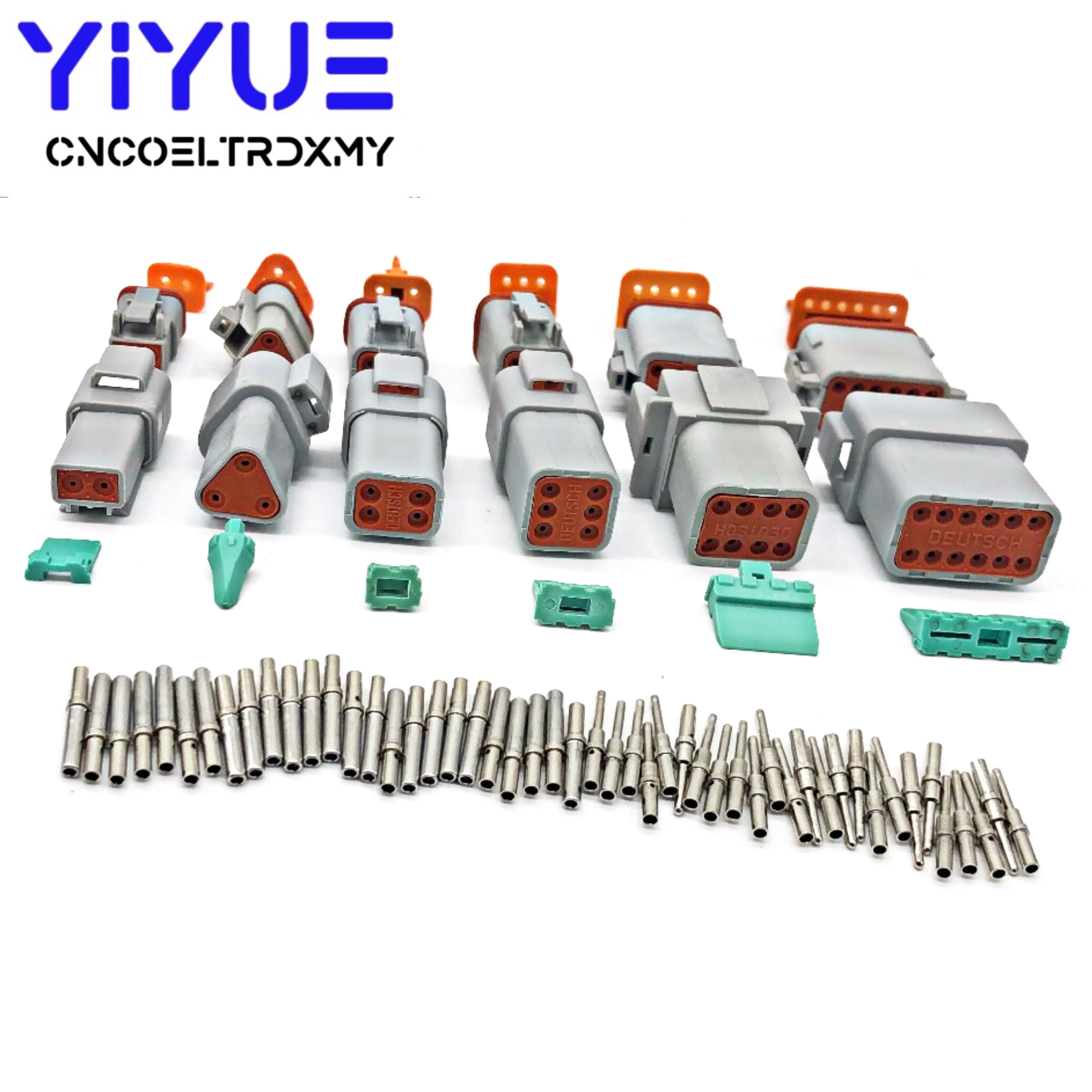 Contínuos à Prova 2-12 com Pinos Deutsch Ddtágua Conector Elétrico Plug Kit Dt06 – Dt04 2 3 4 6 8 12 Pino 22-16awg dt Fio