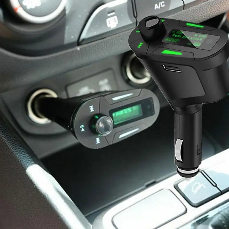 Автомобильный MP3-плеер беспроводной fm-передатчик модулятор USB2.0 порт ЖК-экран с дистанционным управлением автомобильный беспроводной аудио музыкальный адаптер