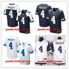 Stitiched, Dallas s DAK PRESCOTT Elite для молодых детей Джерси
