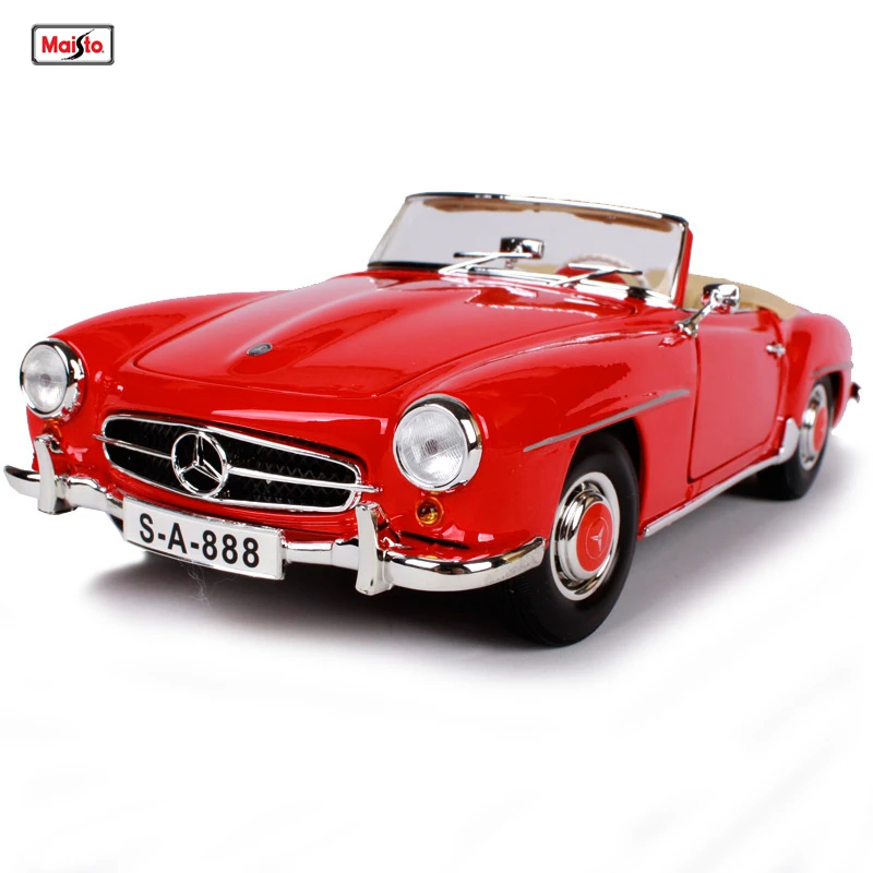 

Maisto 1:18 Mercedes-Benz 1955 190SL Alloy Retro Car Model Classic Car Model Car Decoration Collection gift