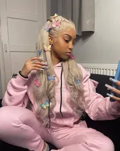 NAstyle-peluca con malla Frontal de cabello humano para mujer, postizo de encaje transparente, color rubio ceniza, Remy, brasileño, 613