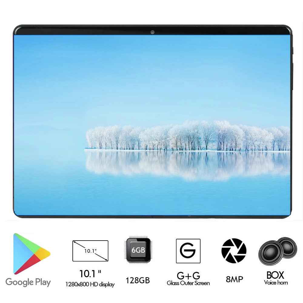

2020 Global Version 6GB RAM 128GB ROM 10 inch Tablets MTK Octa Core 8MP Dual Camera WIFI Cellphone Fast Shipping Tablet PC 10.1