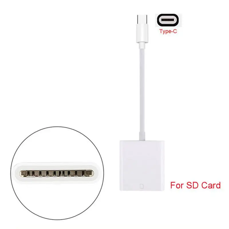 USB 3,1 type C USB-C для SD устройство чтения карт памяти Адаптер для телефонов Macbook samsung