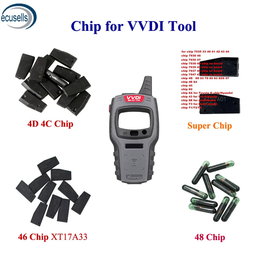 50Pcs Original VVDI Key Tool Special Copy 46 Chip XT17A33 Non-generatable 