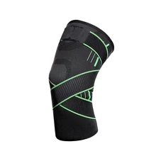 Спортивный наколенник Защитное снаряжение поддержка силиконовой полосы наколенники Эластичный компрессионный дышащий наколенник протектор рукав