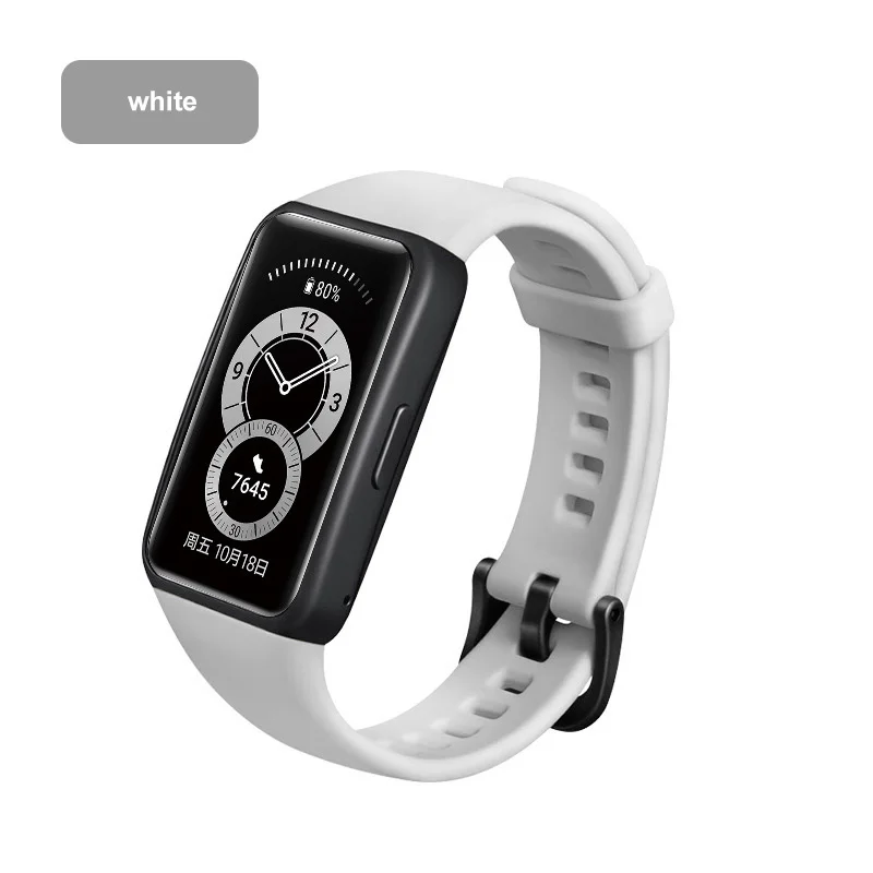 Strap For Huawei Watch Band 6 For Huawei Smart Watch Bracelet 6 Strap With TPU Soft Protective Cover Full Screen Protector Case 