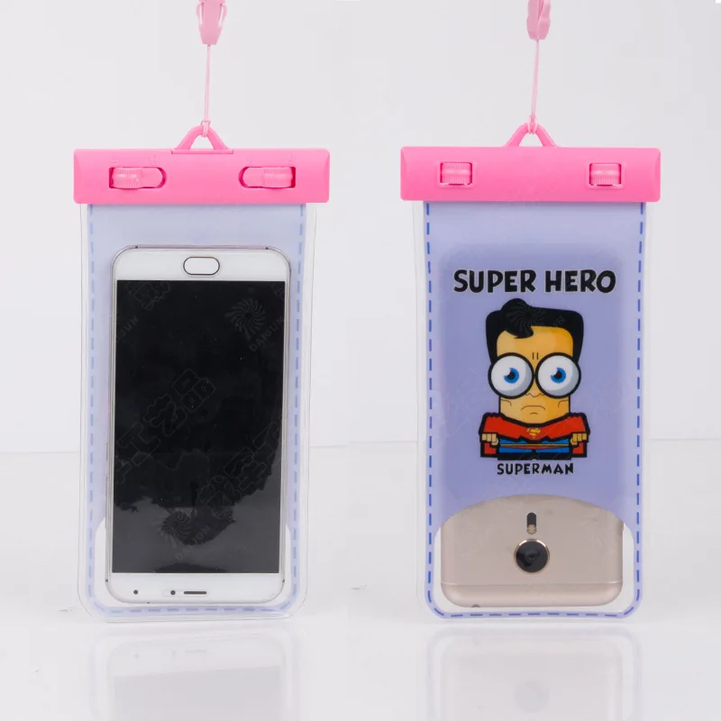 Большой размер прозрачный водонепроницаемый чехол для телефона ПВХ водонепроницаемая сумка для мобильного телефона мультяшный креативный водонепроницаемый чехол fang chao bao