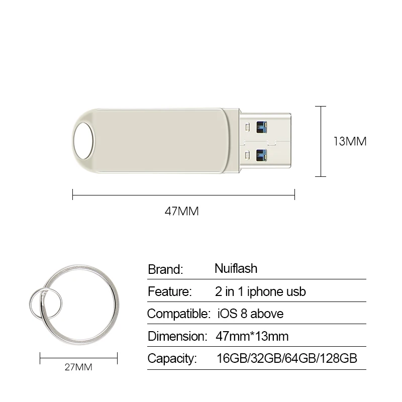 USB флэш-накопитель для iPhone X/8/7/7 Plus/6 Plus/6s/5/SE/ipad OTG флеш-накопитель HD флеш-накопитель 8 Гб оперативной памяти, 16 Гб встроенной памяти, 32 ГБ, 64 ГБ, 128 ГБ флэш-накопитель usb 3,0