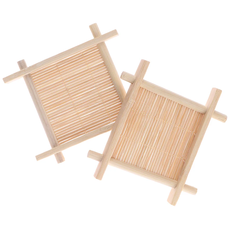 Wooden Natural Bamboo Soap Dish Tray Holder Storage Soap Rack Plate Box Container For Bath Shower Plate Bathroom High Quality