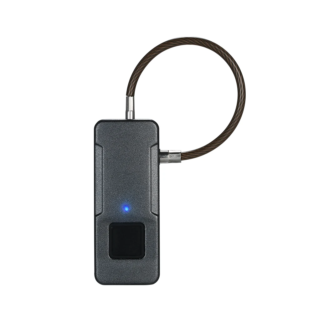 

Portable 10 Sets Fingerprint Luggage Lock Keyless Smart Door Lock USB Rechargeable Waterproof Anti-Theft Security Padlock