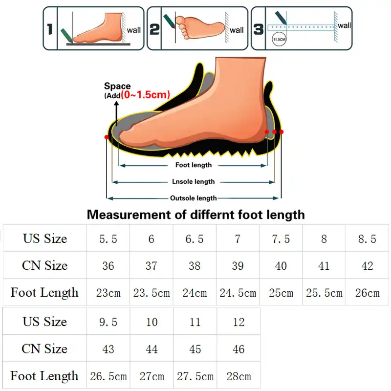 36 size footwear