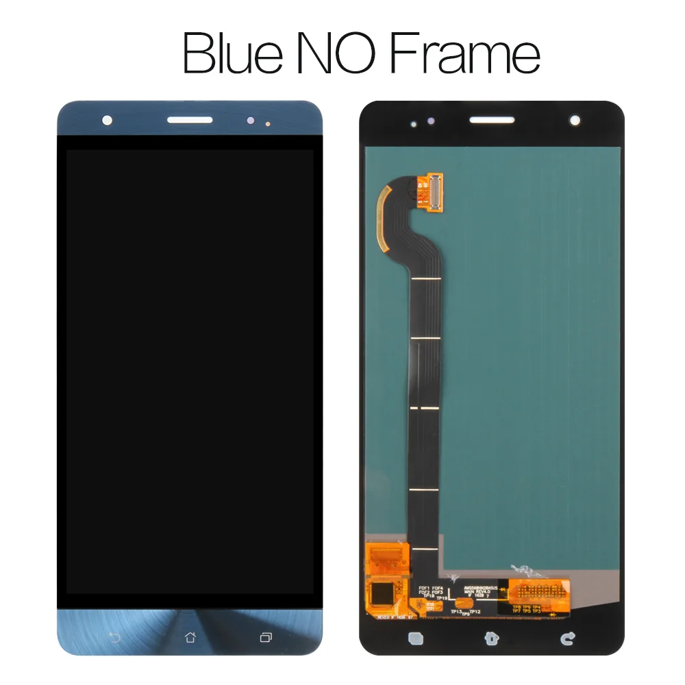 Blue No Frame ЖК-дисплей для ASUS Zenfone 3 Deluxe ZS570KL Z016D Полный ЖК-дисплей кодирующий преобразователь сенсорного экрана в сборе 1 шт. Z016S - Цвет: Blue No Frame