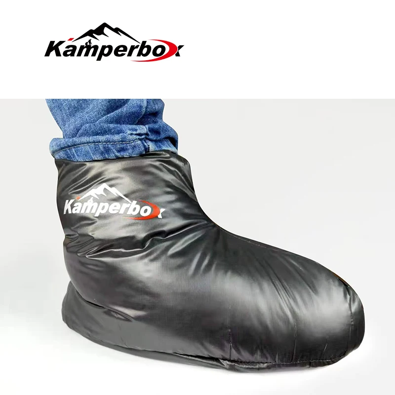 Kamperbox Down Sleeping Slippers Down Socks Camping Booties For Sleeping Bag Camping Socks AQ3 down slipper boots
