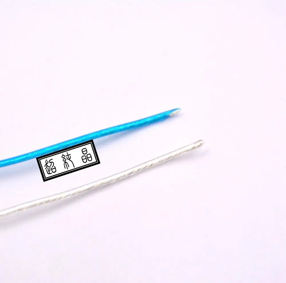 

Soft PU plated sterling silver 6N single crystal copper fever earphone upgrade cord base 23AWG OD: 1.25mm