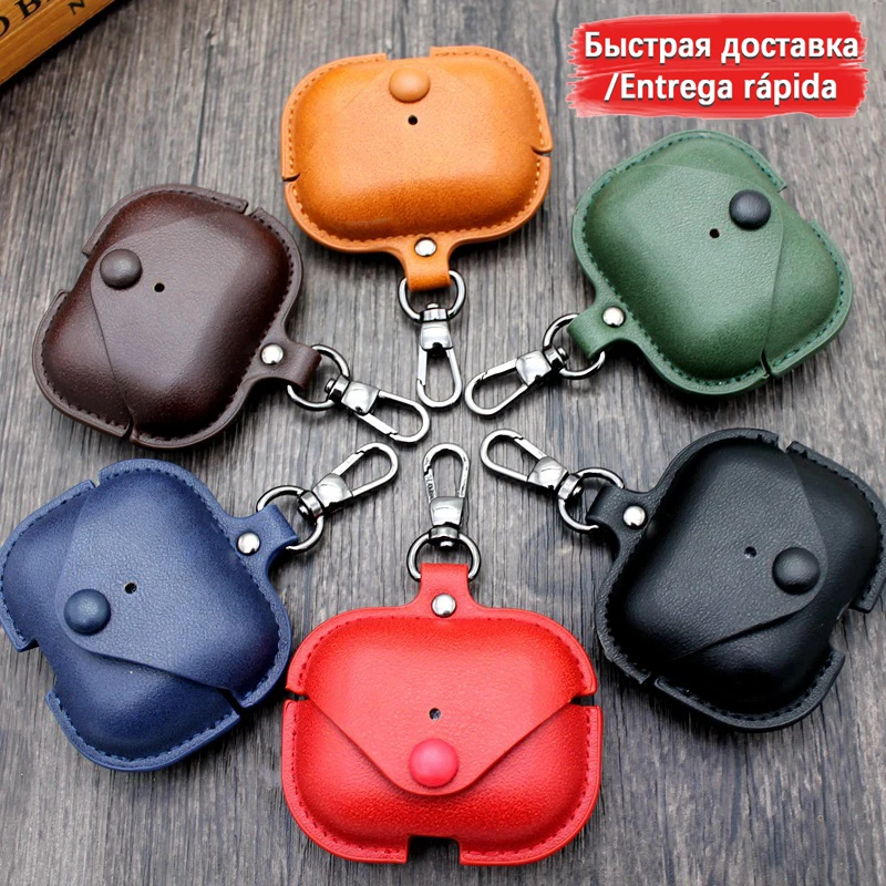 

Luxury case cover for apple airpods pro Leather Case with Bluetooth Wireless charging case For airpods case 1 2 Earphone Case