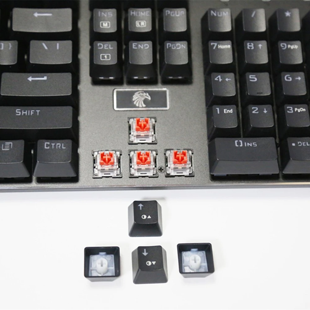Z-88 RGB Mechanical Gaming Keyboard Red Switch Linear RGB Backlit Water Resistant 104 Keys Anti-Ghosting for Mac PC Black