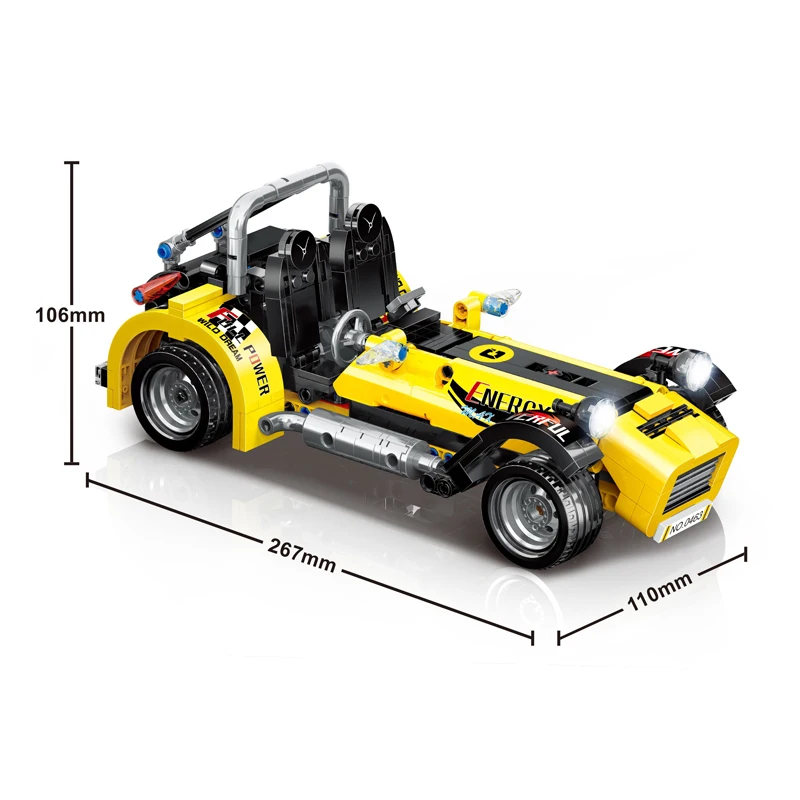Decool Pull Back Technic Car moto cycle Racer MOC Truck DIY строительные блоки детские игрушки для детей